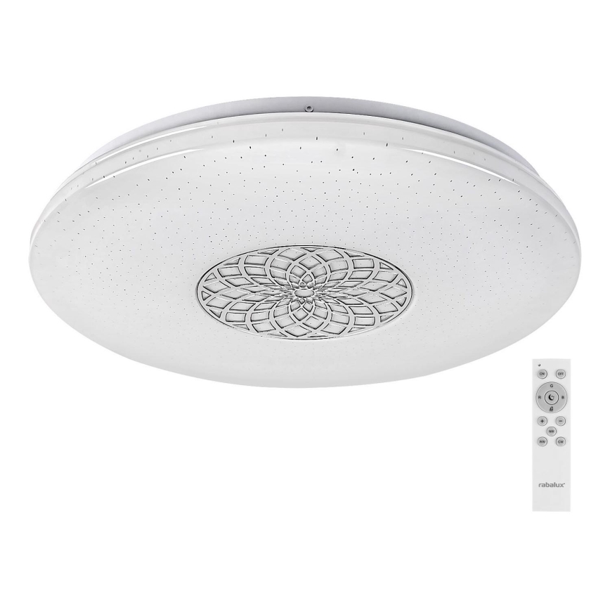 Rabalux - Plafonnier à intensité variable RGB LED/24W/230V 3000-6500K Wi-Fi Tuya d. 39,5 cm + Télécommande