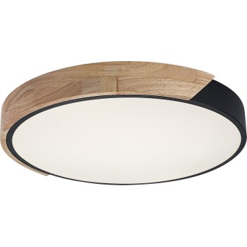 Rabalux - Plafonnier LED/24W/230V 4000K Ø 41 cm noir/chêne