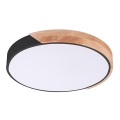 Rabalux - Plafonnier LED 24W/230V noir/chêne Ø 41,5 cm