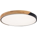 Rabalux - Plafonnier LED/42W/230V 3000/4000/6500K noir/chêne Ø 61 cm