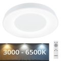 Rabalux - Plafonnier LED à intensité variable LED/38W/230V blanc + télécommande 3000-6500K