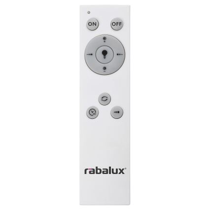 Rabalux - Plafonnier LED à intensité variable LED/38W/230V blanc + télécommande 3000-6500K