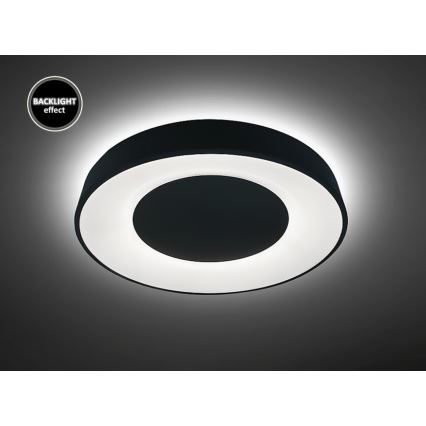 Rabalux - Plafonnier LED à intensité variable LED/38W/230V noir 3000-6500K + télécommande