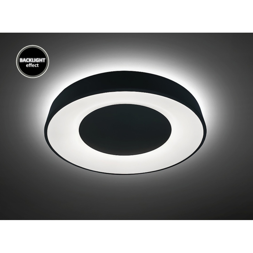 Rabalux - Plafonnier LED à intensité variable LED/38W/230V noir 3000-6500K + télécommande