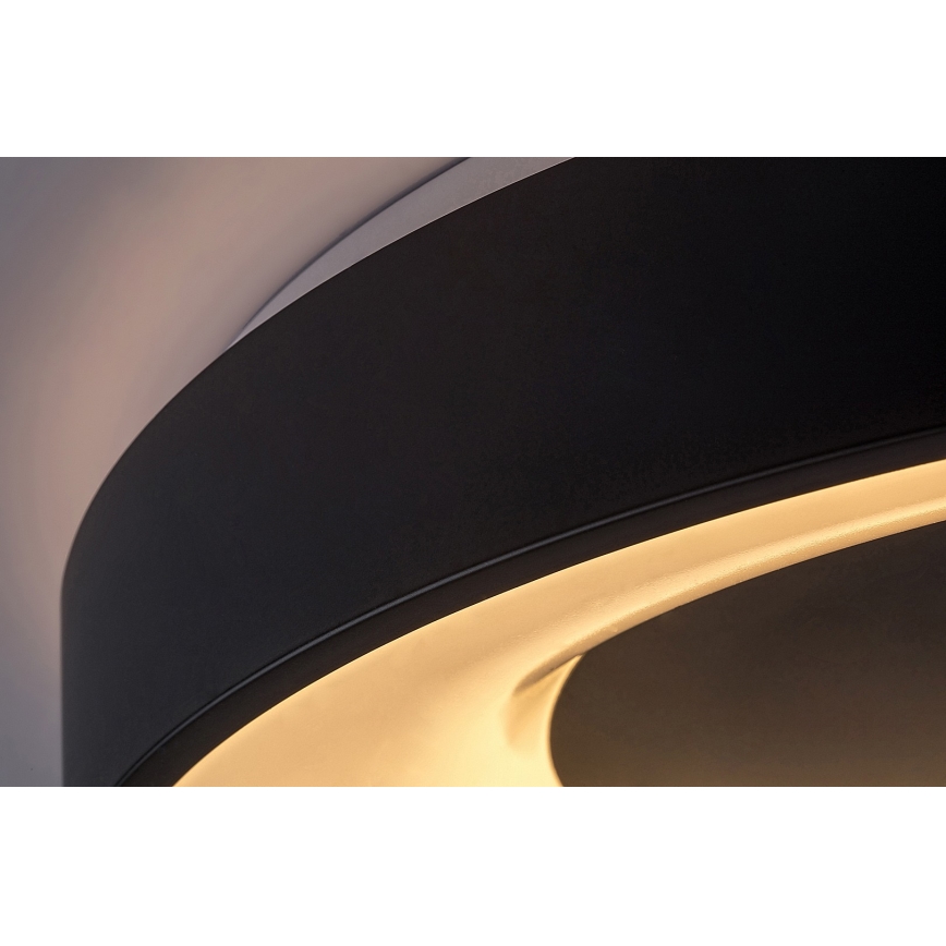 Rabalux - Plafonnier LED à intensité variable LED/38W/230V noir 3000-6500K + télécommande