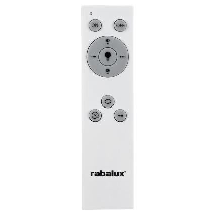 Rabalux - Plafonnier LED à intensité variable LED/38W/230V noir 3000-6500K + télécommande