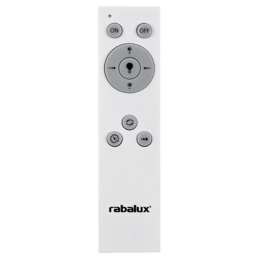 Rabalux - Plafonnier LED à intensité variable LED/38W/230V noir 3000-6500K + télécommande