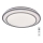 Rabalux - Plafonnier LED à intensité variable LED/40W/230V 3000-6500K argenté + télécommande