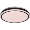 Rabalux - Plafonnier LED dimmable 20W/230V 3000-6500K Ø 38,5 cm noir + télécommande