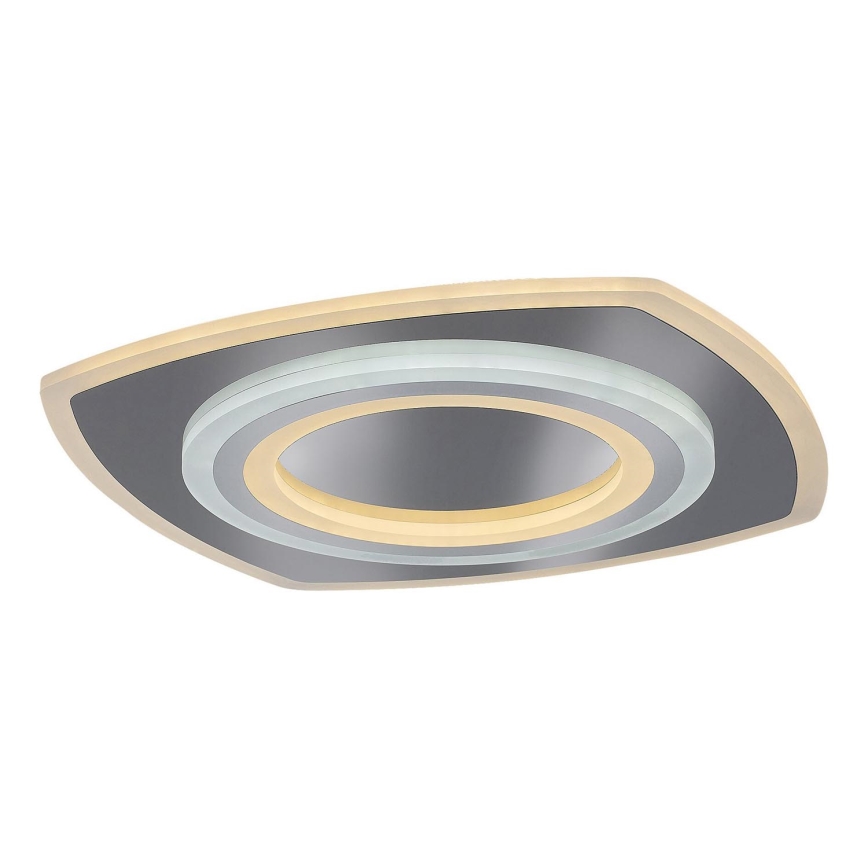 Rabalux - Plafonnier LED dimmable 60 W/230 V 3000/4000/6000 K, finition chrome mat + télécommande, 48x48 cm