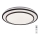 Rabalux - Plafonnier LED dimmable LED/40W/230V 3000-6500K noir Ø 49 cm + télécommande