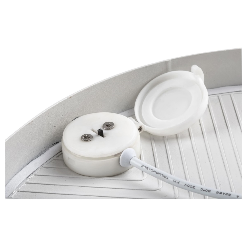 Rabalux - Plafonnier LED 24 W, 230 V, 2800 K/4000 K/6000 K, IP44, blanc, Ø 30 cm