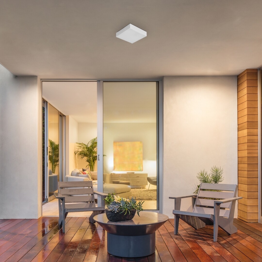 Rabalux - Plafonnier LED pour salle de bains LED/18W/230V 2800-6000K IP44 blanc 17,5x17,5 cm