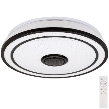 Rabalux - Plafonnier LED RGB dimmable avec haut-parleur, LED 24 W, 230 V, 3000–6500 K + télécommande, Ø 39,5 cm