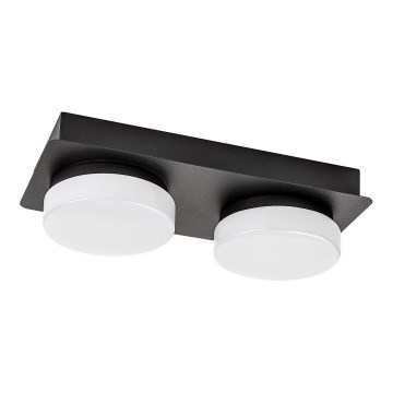 Rabalux - Plafonnier LED salle de bain 2xLED/5,5W/230V IP44 noir