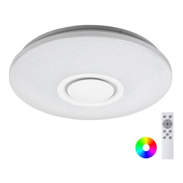 Rabalux - Plafonnier RGB à intensité variable avec haut-parleur LED/24W/230V Wi-Fi Tuya + Télécommande