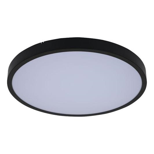 Rabalux - Plafonnier RGB à intensité variable salle de bain LED/36W/230V 3000-6000K Wi-Fi Tuya IP44 d. 42 cm noir + Télécommande
