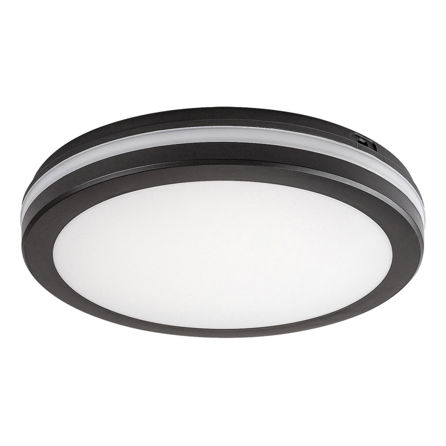 Rabalux - Plafonnier salle de bain LED/28W/230V 3000/4000/6500K IP54 noir