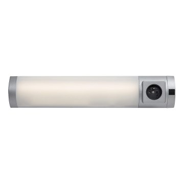 Rabalux - Réglette de cuisine avec prise LED/5W/230V 4000K 45 cm argent