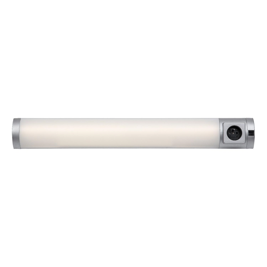 Rabalux - Réglette de cuisine avec prise LED/8W/230V 4000K 68 cm argent