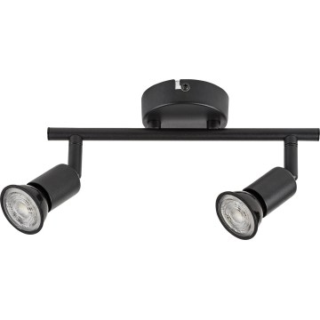 Rabalux - Spot orientable 2xGU10/25W/230V noir