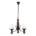 Rabalux - Suspension chaîne 3xE27/60W/230V noyer