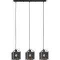 Rabalux - Suspension filaire 3xE27/40W/230V noir