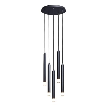Rabalux - Suspension filaire 5xG9/5W/230V noir