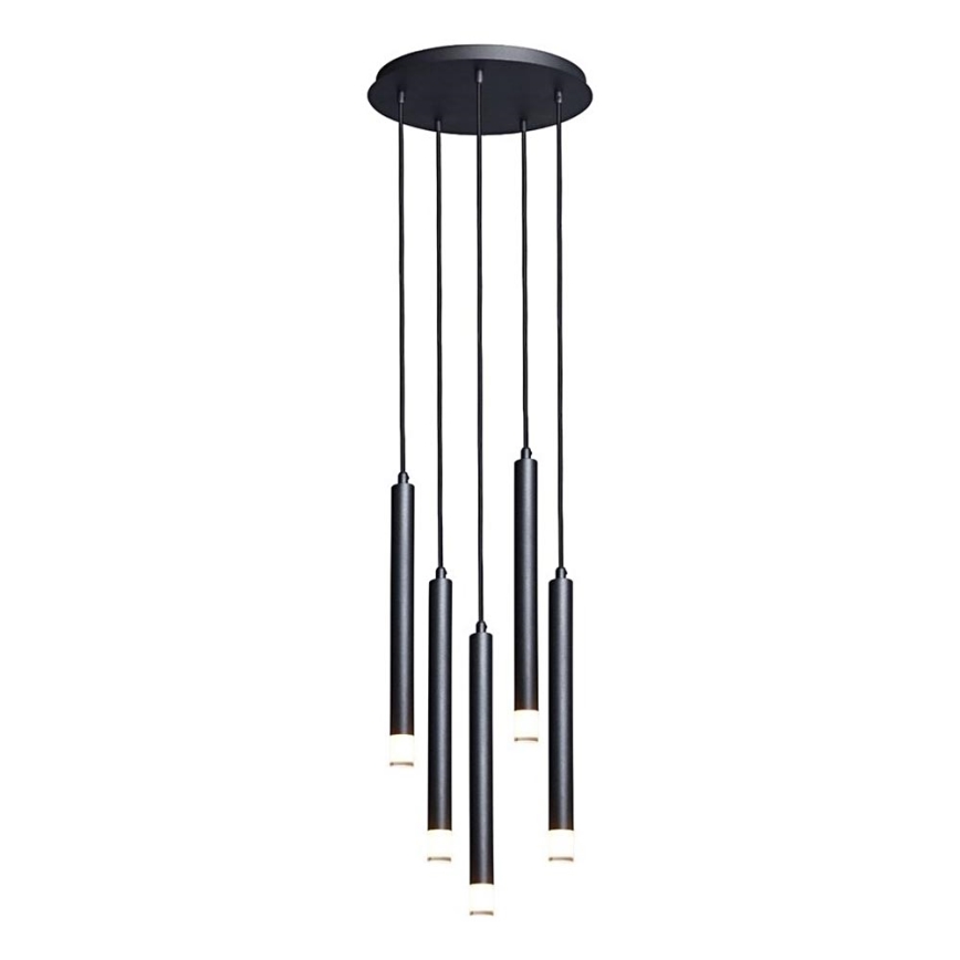Rabalux - Suspension filaire 5xG9/5W/230V noir