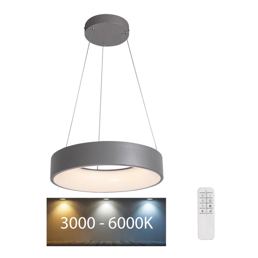 Rabalux - Suspension filaire à intensité variable LED/24W/230V rond 3000-6000K + télécommande