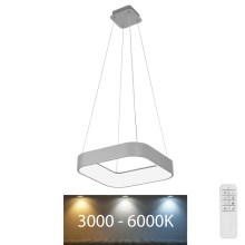 Rabalux - Suspension filaire à intensité variable LED/28W/230V carré 3000-6000K + télécommande