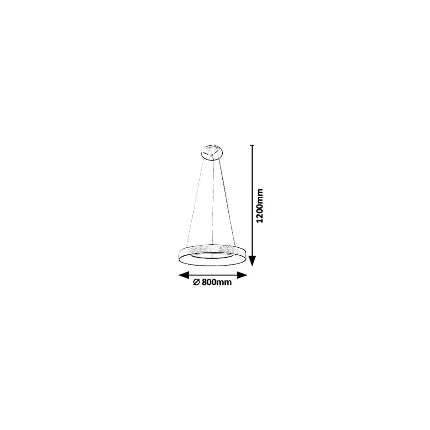 Rabalux - Suspension filaire CARMELLA LED/80W/230V