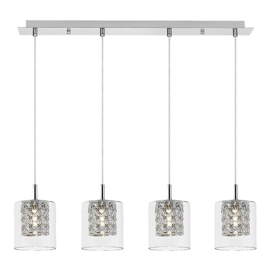 Rabalux - Suspension filaire en cristal 4xG9/40W/230V