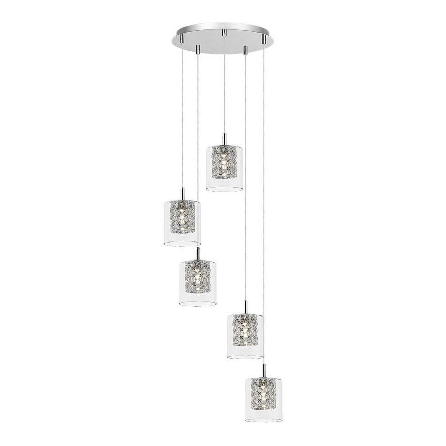 Rabalux - Suspension filaire en cristal 5xG9/40W/230V