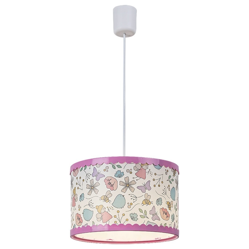 Rabalux - Suspension filaire enfant 1xE27/40W/230V rose