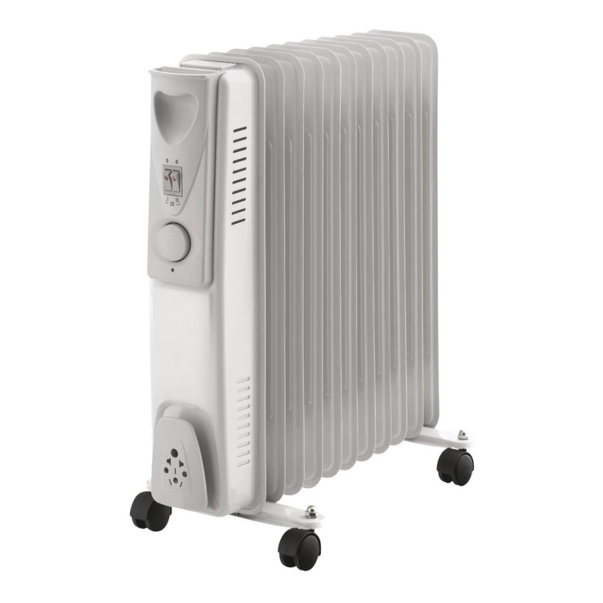 Radiateur bain d'huile 11 plateux 2500W/230V gris