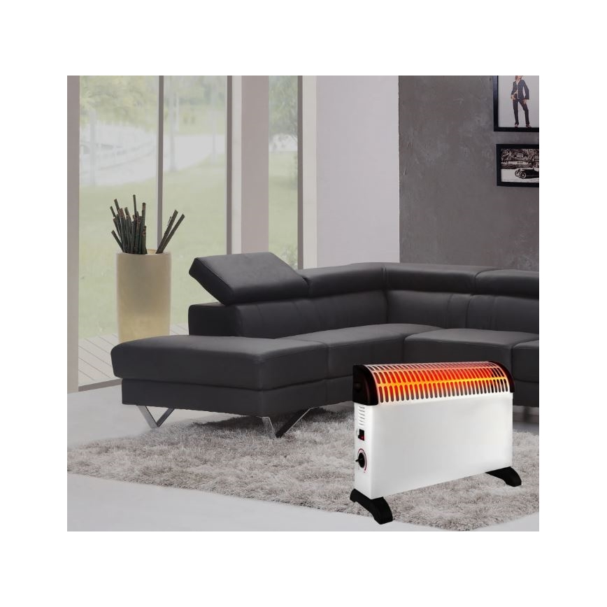 Radiateur convecteur électrique 750/1250/2000W thermostat