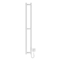Radiateur de salle de bains HF SLIM 80W/230V 117x14 cm blanc angulaire