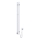 Radiateur sèche-serviettes électrique avec thermostat SILOUETTE 187W/230V 120,6 cm IP44 blanc droit carré
