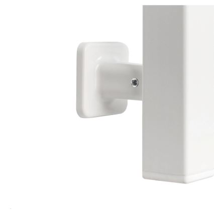 Radiateur sèche-serviettes électrique avec thermostat SILOUETTE 187W/230V 120,6 cm IP44 blanc droit carré
