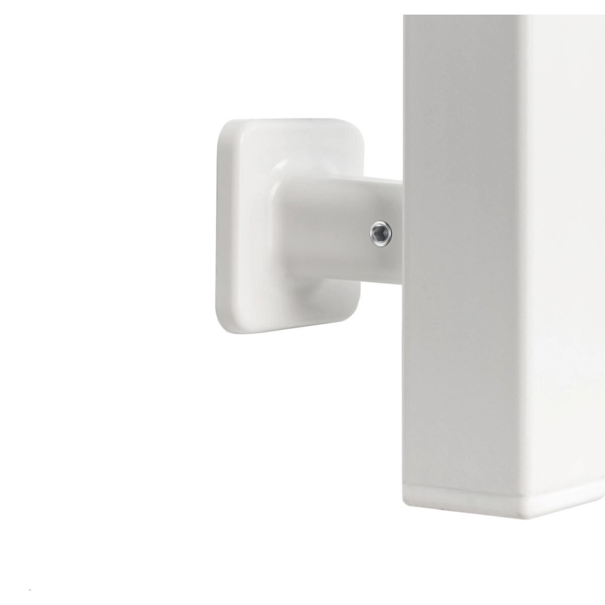 Radiateur sèche-serviettes électrique avec thermostat SILOUETTE 187W/230V 120,6 cm IP44 blanc droit carré