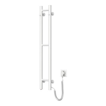 Radiateur sèche-serviettes électrique SILOUETTE 187W/230V 101,1 cm IP44 blanc droit arrondi