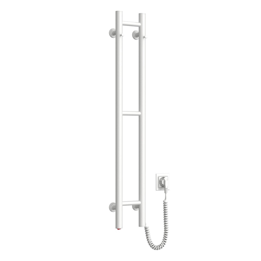 Radiateur sèche-serviettes électrique SILOUETTE 187W/230V 101,1 cm IP44 blanc droit arrondi