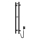 Radiateur sèche-serviettes électrique SILOUETTE 187W/230V 101,1 cm IP44 noir droit carré