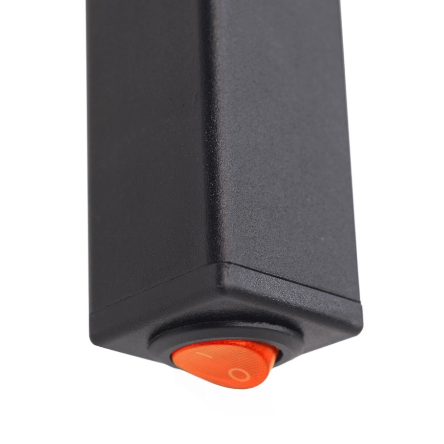 Radiateur sèche-serviettes électrique SILOUETTE 187W/230V 101,1 cm IP44 noir droit carré