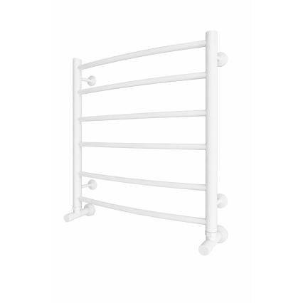 Radiateur sèche-serviettes en échelle pour salle de bains INOX CLASSIC 122W/230V 57x53 cm inox/blanc