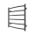 Radiateur sèche-serviettes INOX CLASSIC 122W/230V 57x53 cm inox/anthracite