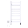 Radiateur sèche-serviettes pour salle de bains AVANGARD 251W/230V 80,6 cm IP44 blanc, gauche, à profil angulaire, avec thermostat