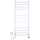 Radiateur sèche-serviettes pour salle de bains AVANGARD avec thermostat 459W/230V, 120,6 cm, IP44, blanc, raccordement gauche, profil carré
