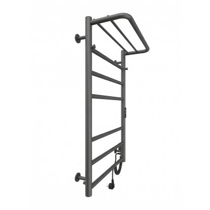 Radiateur sèche-serviettes pour salle de bains HOME 95W/230V 77 x 53 cm inox/anthracite, version droite